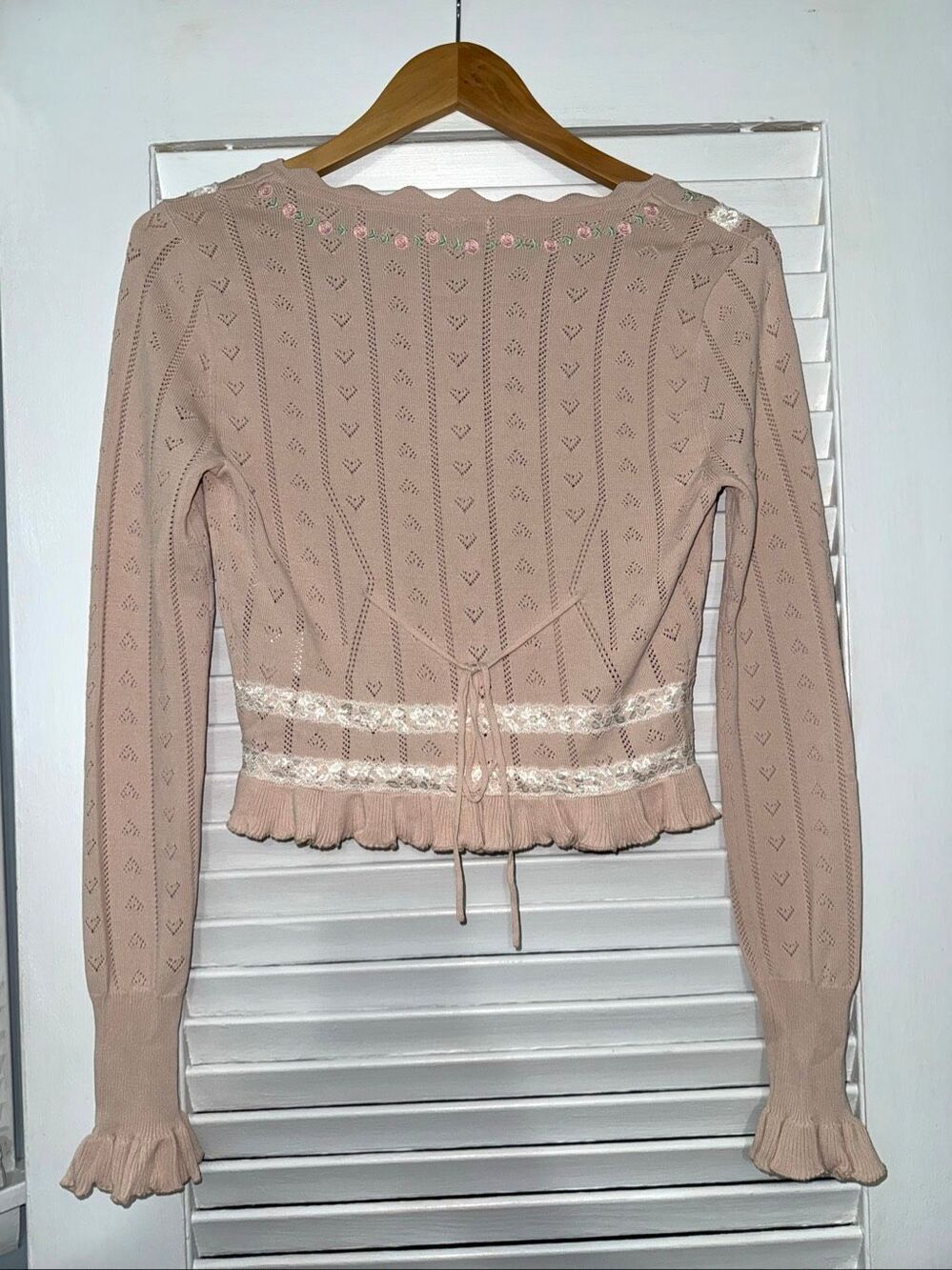 For Love & Lemons X Victoria’s Secret Eloise Knit Cardigan Size S - Picture 6 of 13